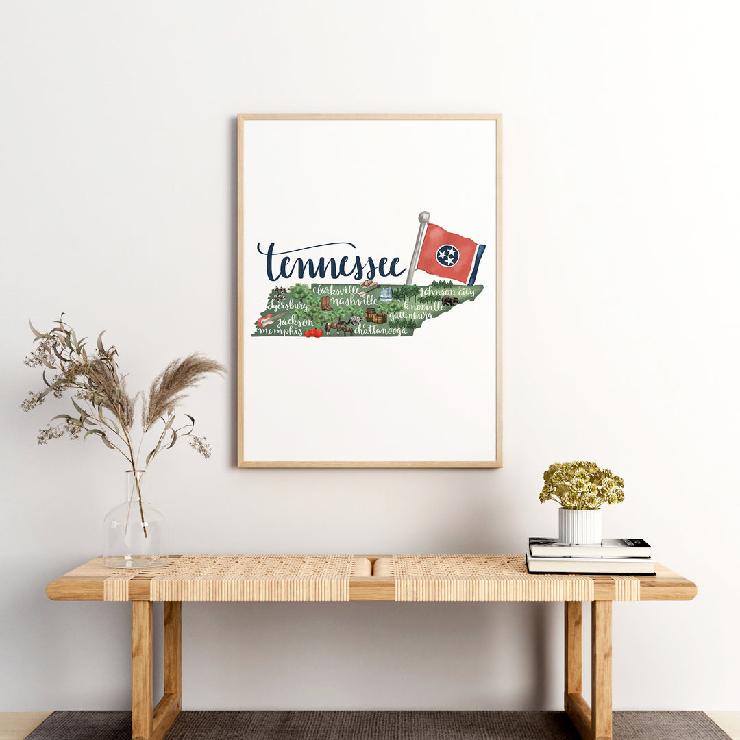Tennessee  - Art Print or Canvas - Jetty Home