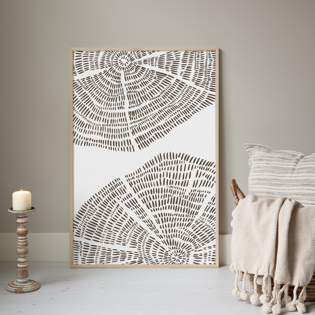 Tree Ring Drawing  - Art Print or Canvas