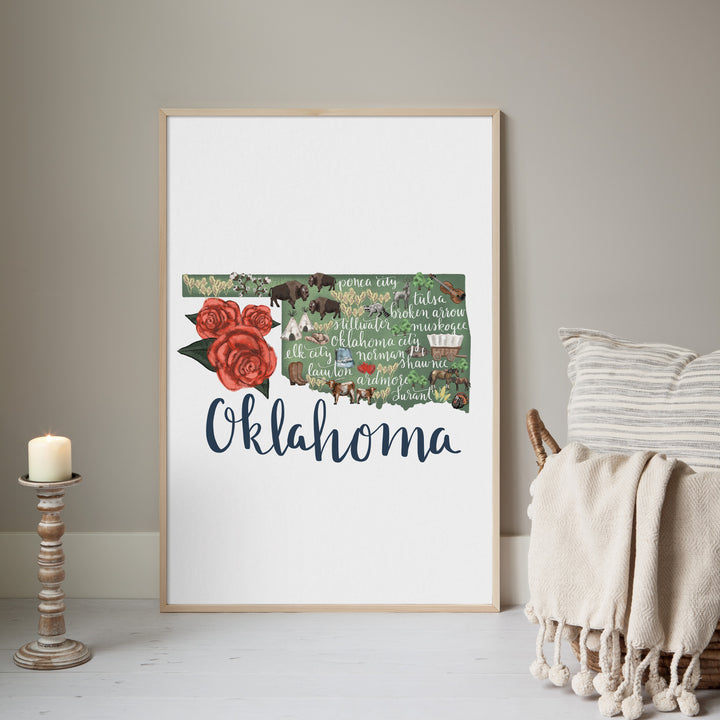 Oklahoma  - Art Print or Canvas - Jetty Home