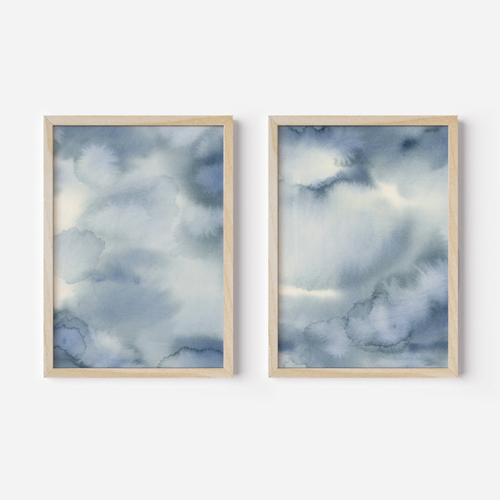 Hazed Tide Diptych - Set of 2