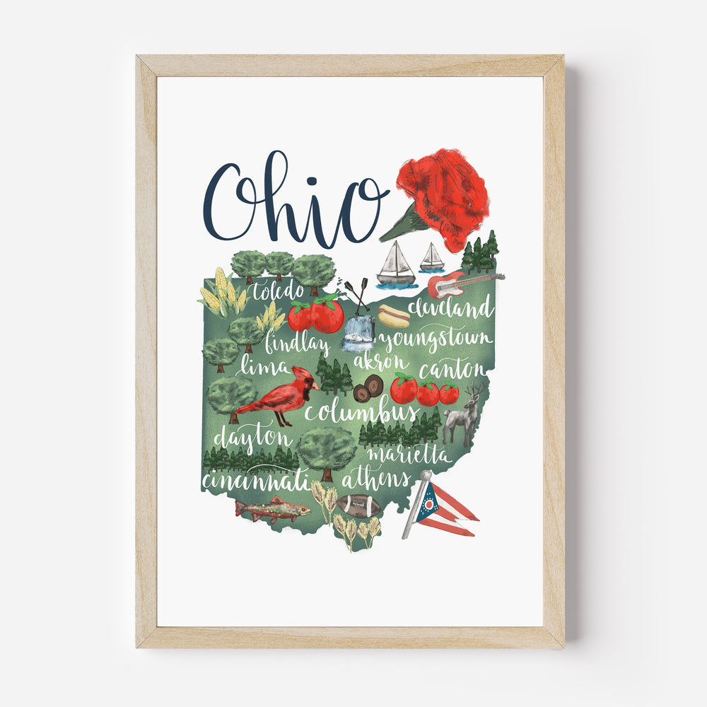 Ohio  - Art Print or Canvas - Jetty Home