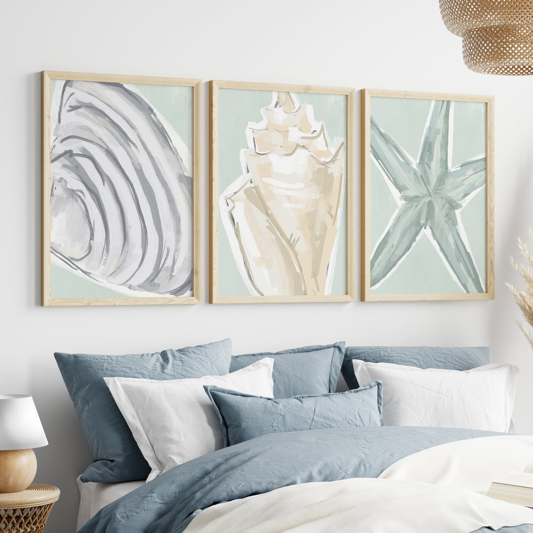 Coastal Finds Triptych - Set of 3
