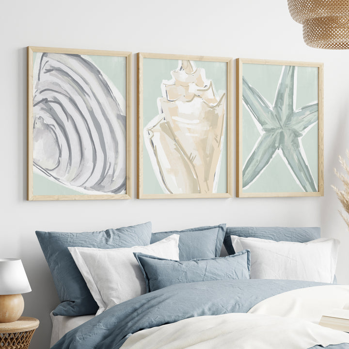 Coastal Finds Triptych - Set of 3