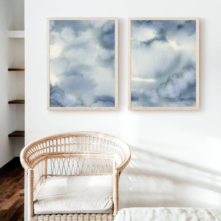 Hazed Tide Diptych - Set of 2