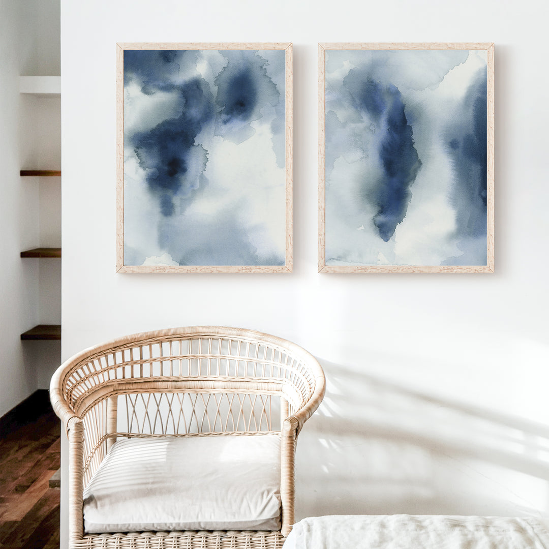 Sea Smoke Diptych - Set of 2