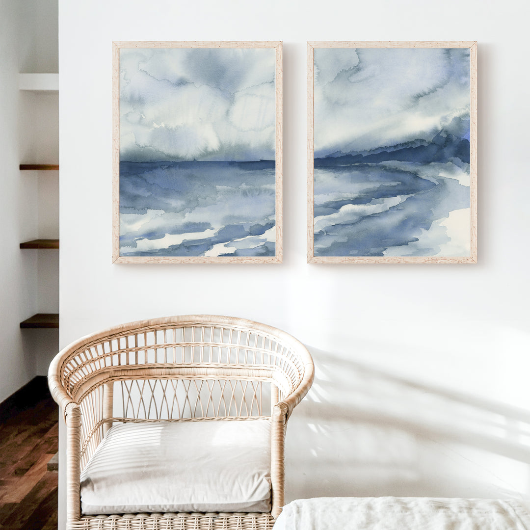 Shoreline Study Diptych - Set of 2