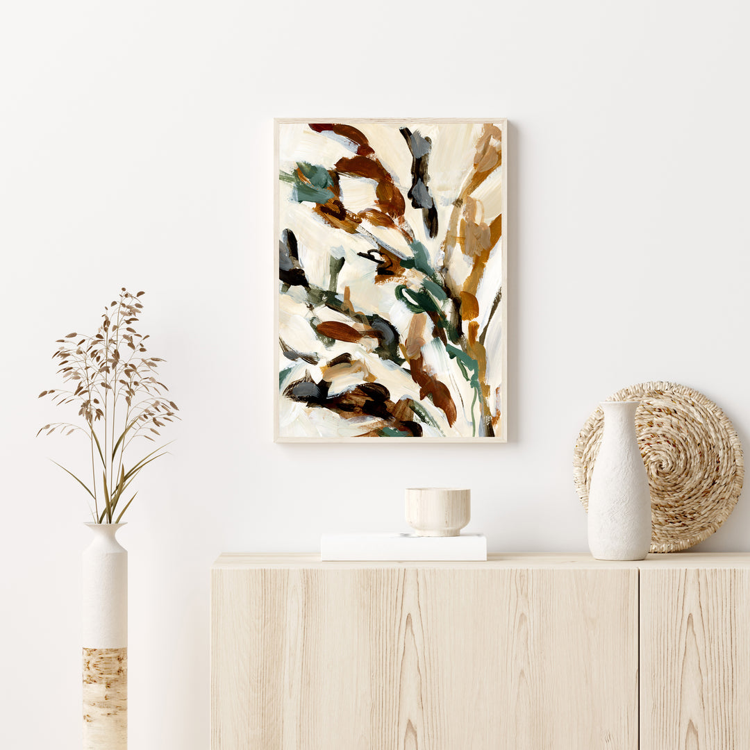 Wild Autumn Botanical Painting Wall Art Print or Canvas - Jetty Home