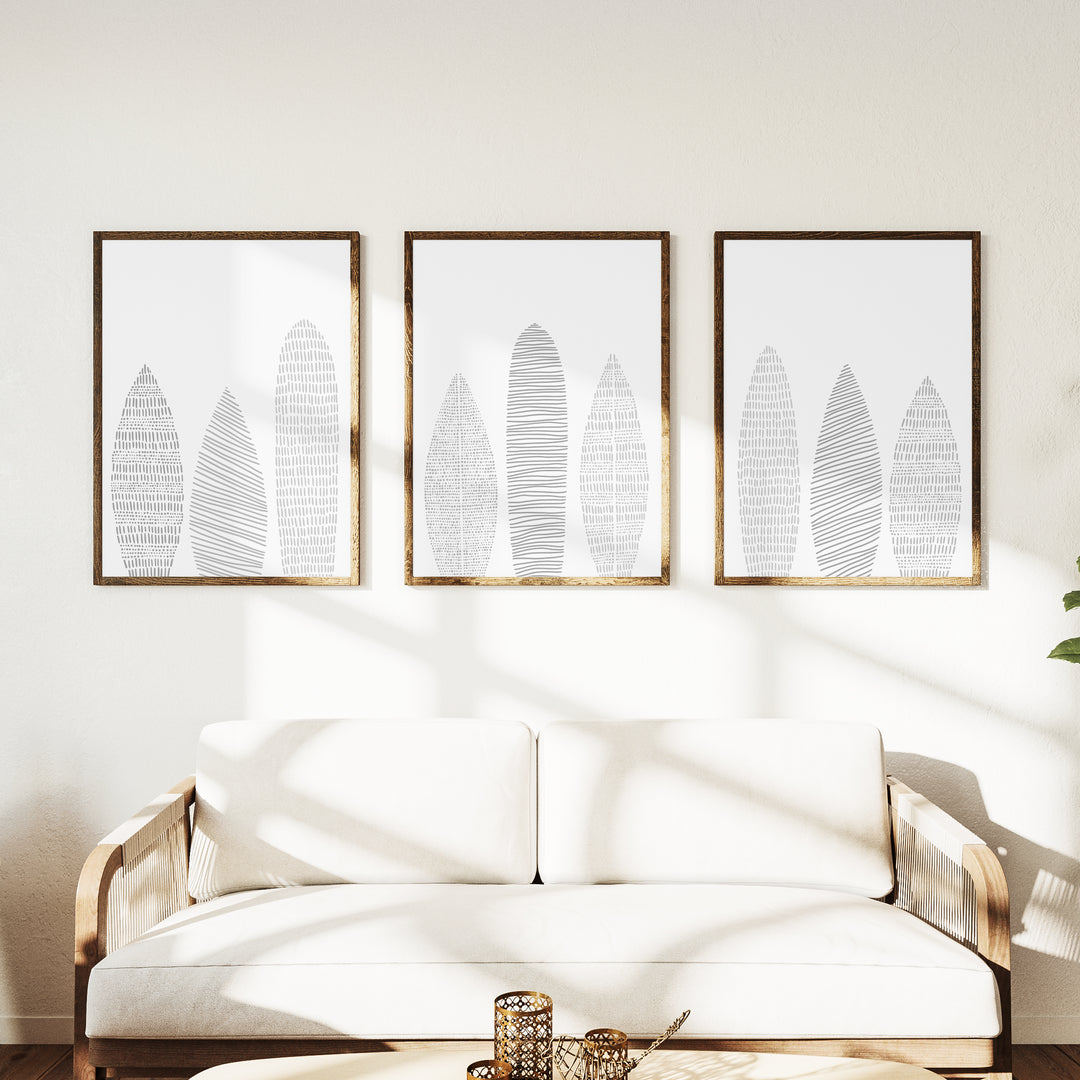 Surfboard Collection - Set of 3  - Art Prints or Canvases - Jetty Home