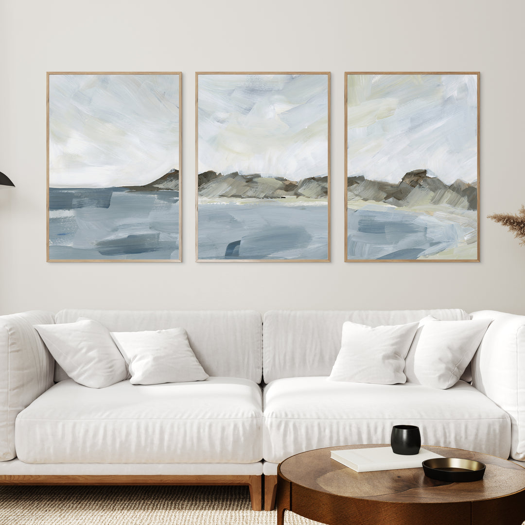 Shoreline Cove - Set of 3  - Art Prints or Canvases - Jetty Home