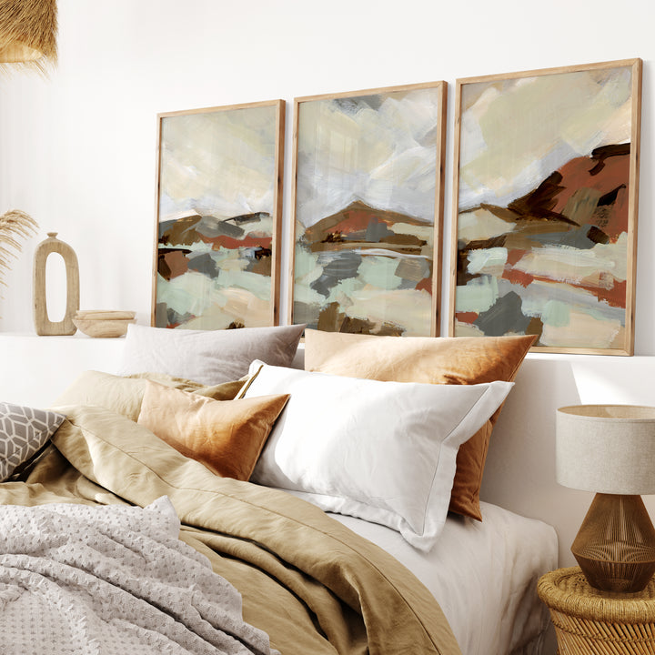 Desert Sagebrush Vista - Set of 3  - Art Prints or Canvases - Jetty Home