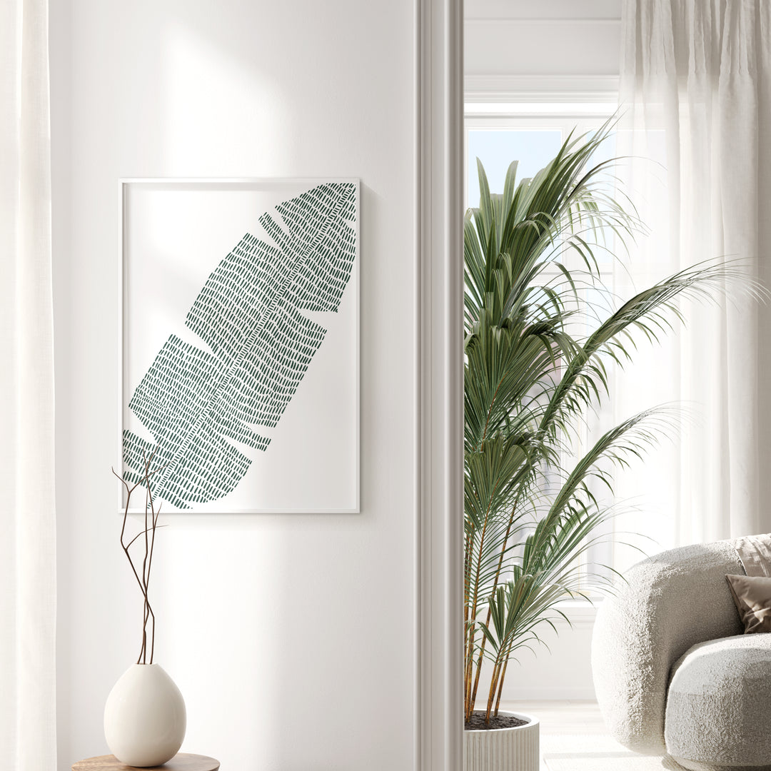 Minimalist Banana Leaf  - Art Print or Canvas - Jetty Home
