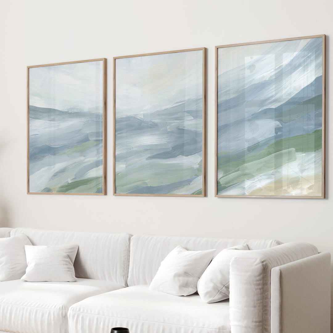 Soothing Tides - Set of 3  - Art Prints or Canvases - Jetty Home