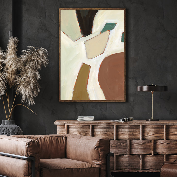 Minimalist Modern Shape Painting Bold Wall Art Print or Canvas - Jetty Home