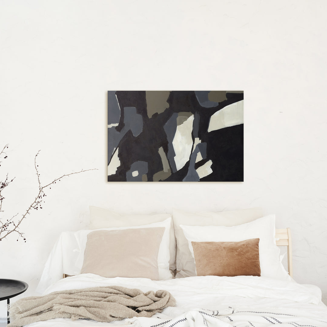 Breakaway 1 Dark Painting Abstract Wall Art Print or Canvas - Jetty Home