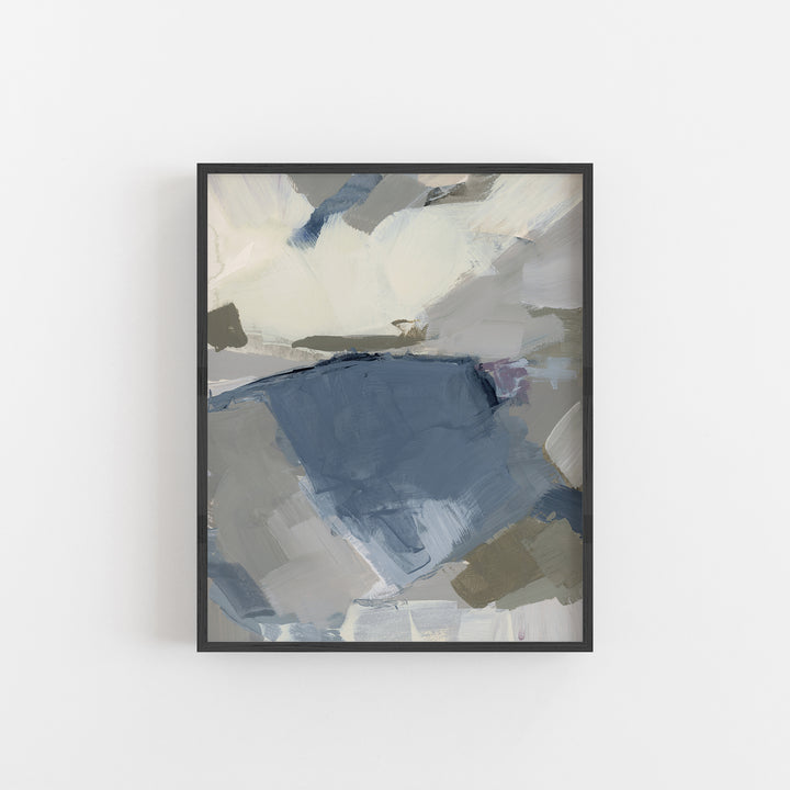 Modern Abstract Minimal Painting Neutral Colored Wall Art Print or Canvas - Jetty Home