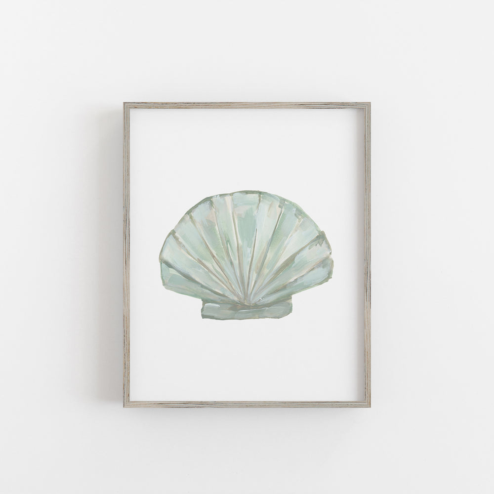 "Seashell Painting 1" Coastal Decor - Art Print or Canvas - Jetty Home