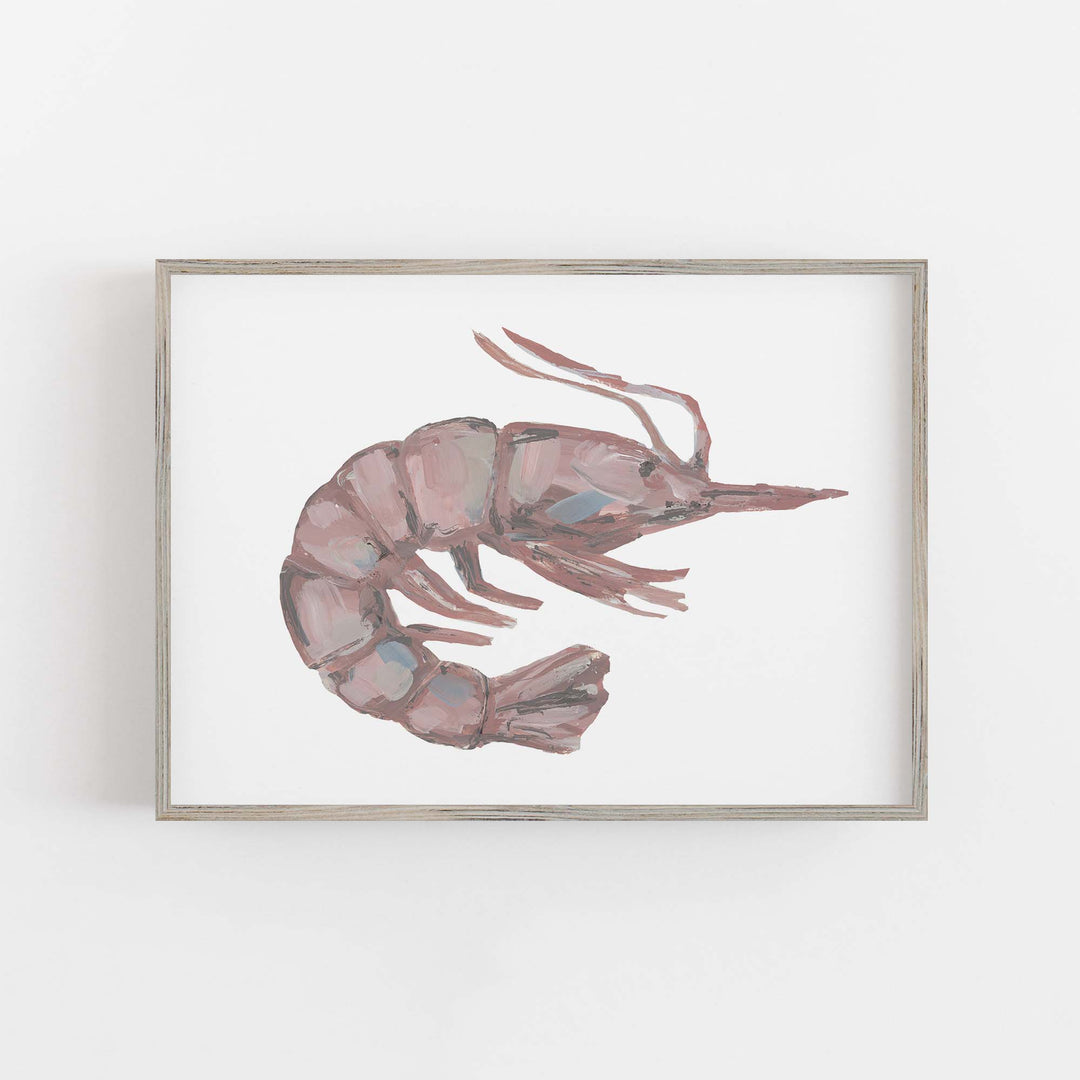 Drifted Shrimp Painting - Art Print or Canvas - Jetty Home
