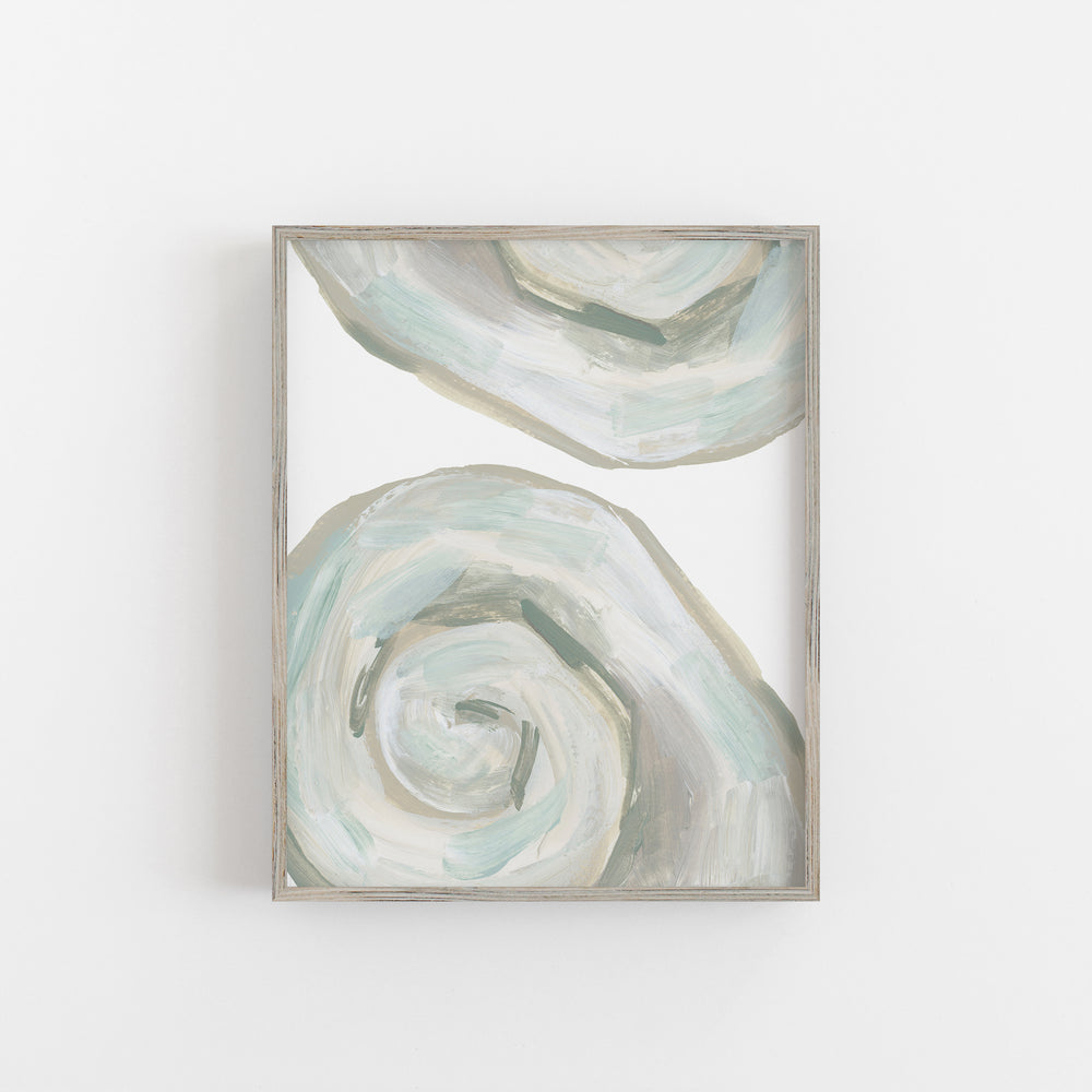 "Neutral Seashell Duo" Coastal Decor - Art Print or Canvas - Jetty Home