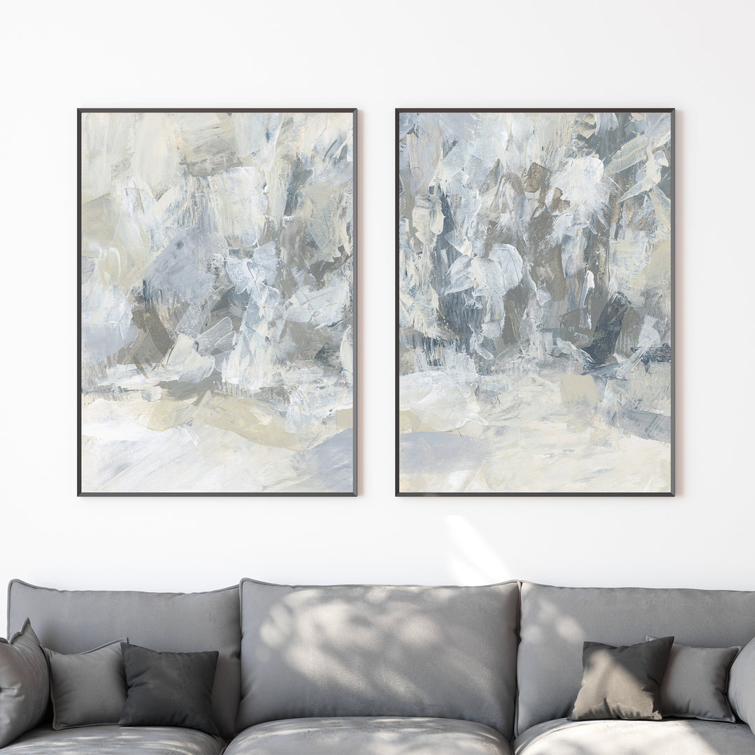 Snow Drift - Set of 2  - Art Prints or Canvases - Jetty Home