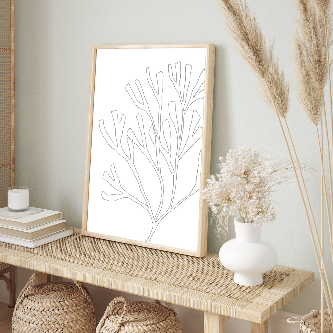 Minimalist Seaweed Illustration, No. 2  - Art Print or Canvas - Jetty Home
