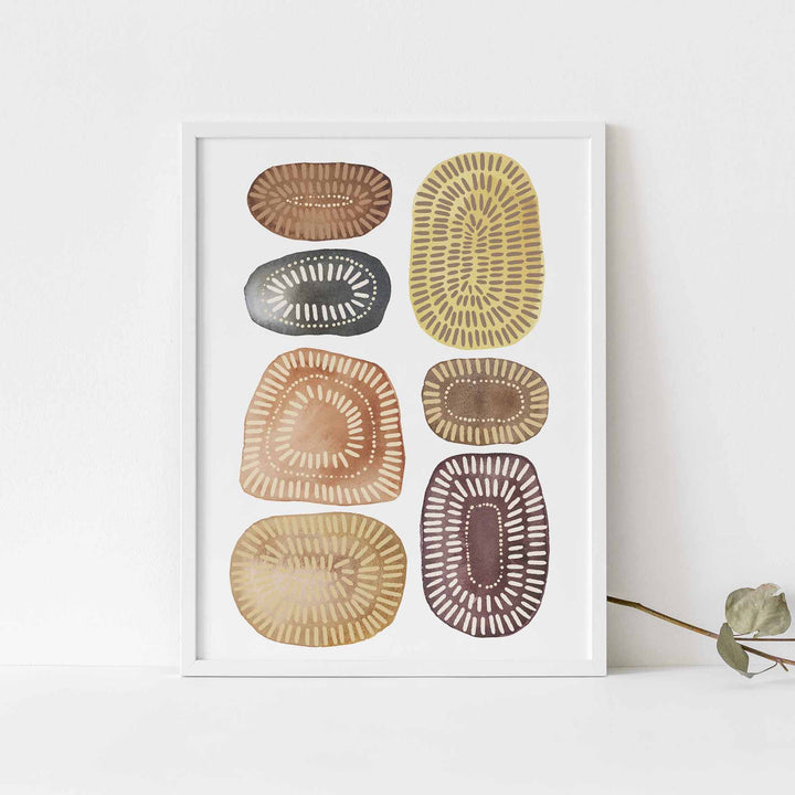 Earthy Circle Journey Wall Art Print or Canvas - Jetty Home
