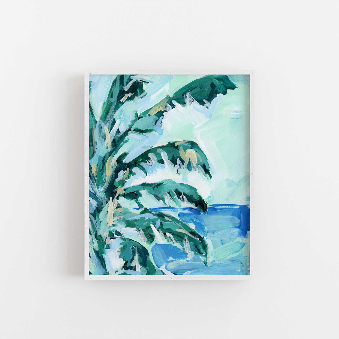 Banana Tree Tropical Palm Painting Wall Art Print or Canvas - Jetty Home