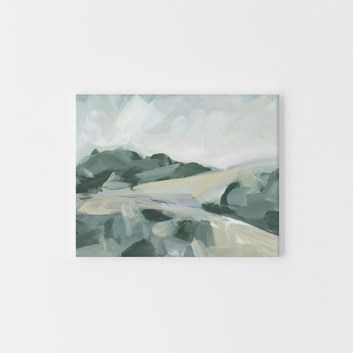 Rolling Hills Neutral Landscape Painting Wall Art Print or Canvas - Jetty Home
