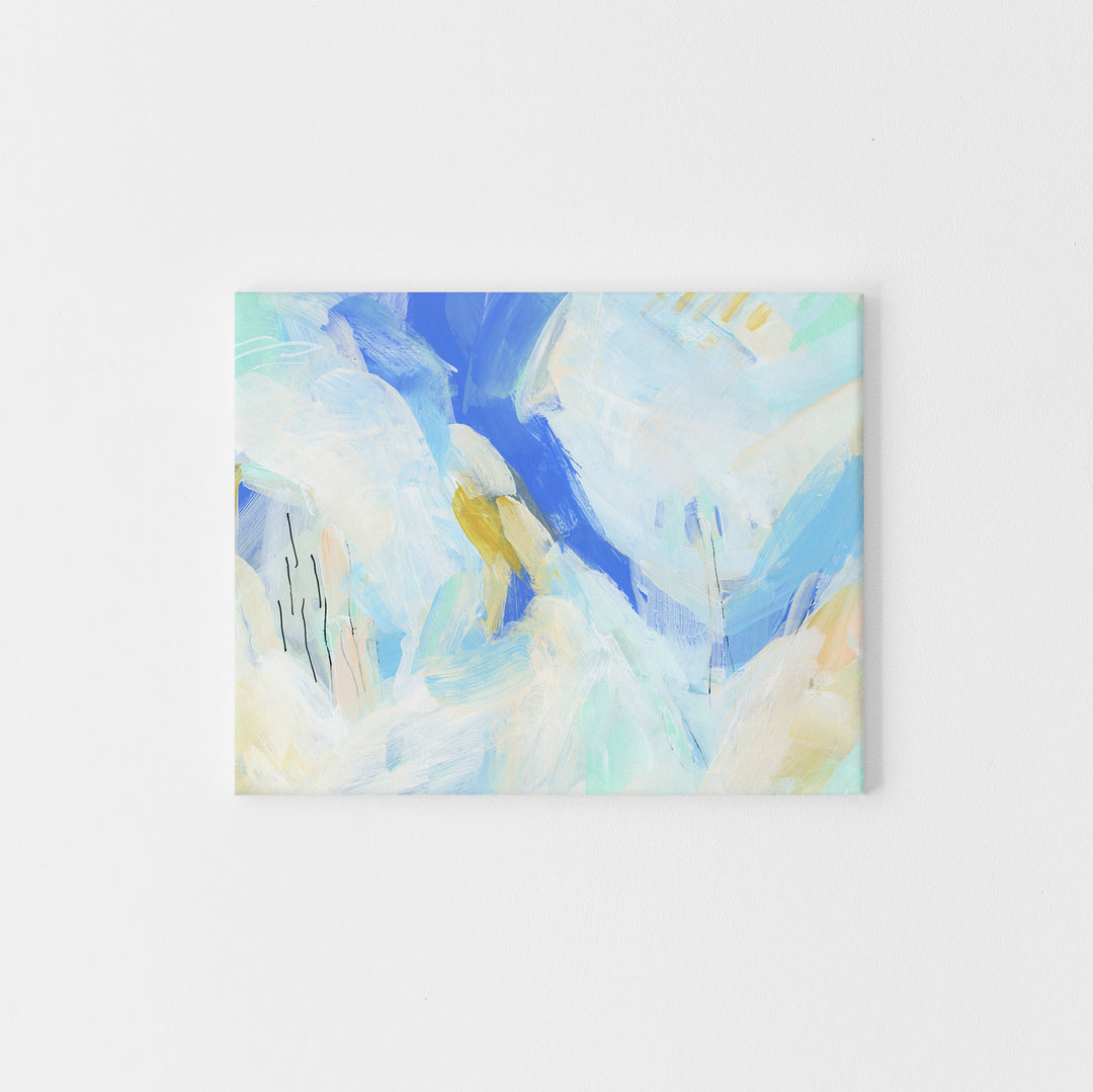 Bright + Light Ocean Abstracted Contemporary Modern Beach Wall Art Print or Canvas - Jetty Home