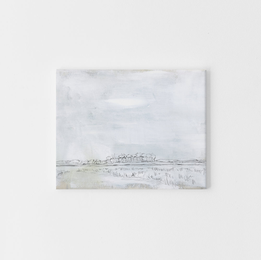 Lowcountry Salt Marsh Illustration Coastal Wall Art Print or Canvas - Jetty Home