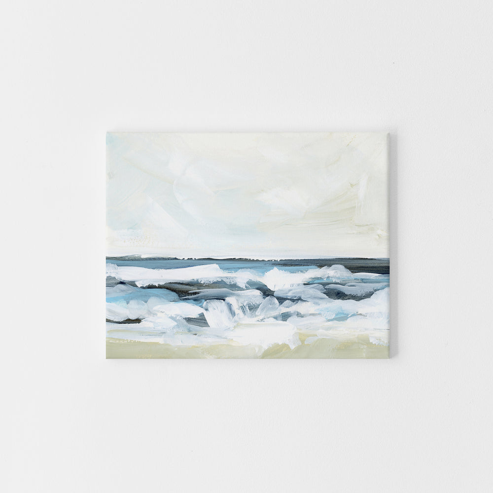 Coastal Seascape Ocean Painting Wall Art Print or Canvas - Jetty Home