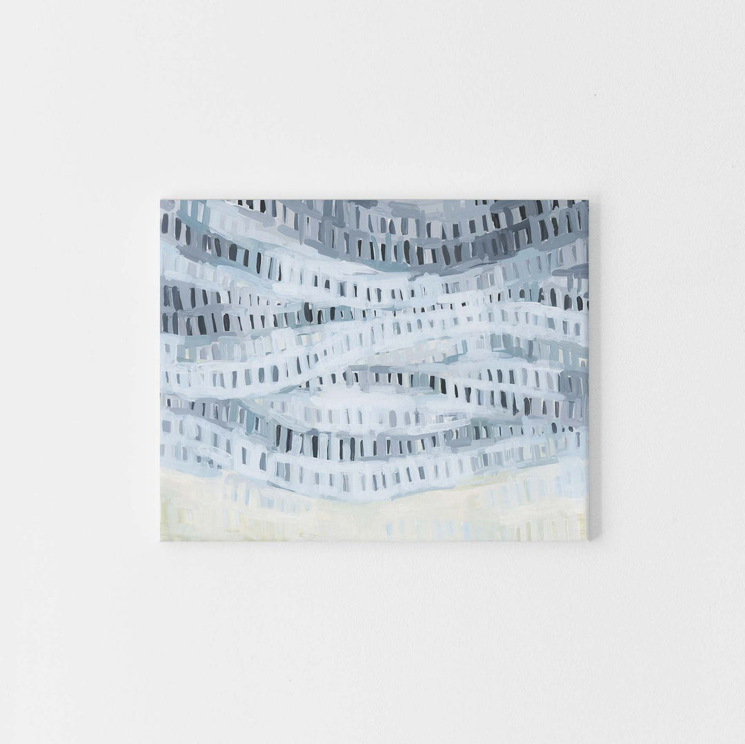 Ocean Shallows Abstract Blue Painting Wall Art Print or Canvas - Jetty Home