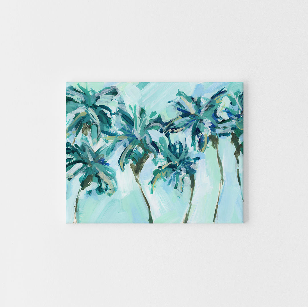 Tropical Palm Tree Painting Wall Art Print or Canvas - Jetty Home