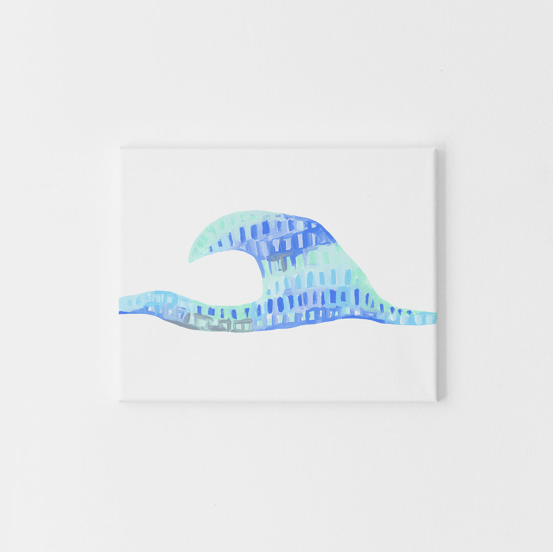 Wave Painting Coastal Fun Surf Inspired Wall Art Print or Canvas - Jetty Home