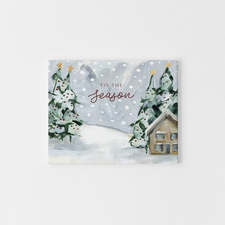 Tis the Season Christmas Quote Wall Art Print or Canvas - Jetty Home