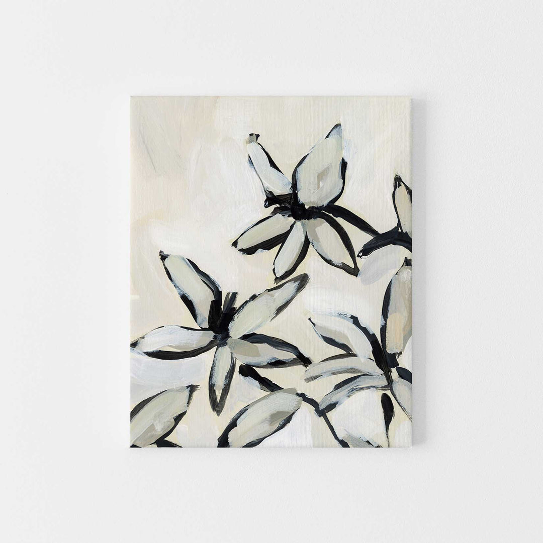 Modern Lily Painting Neutral Wall Art Print or Canvas - Jetty Home