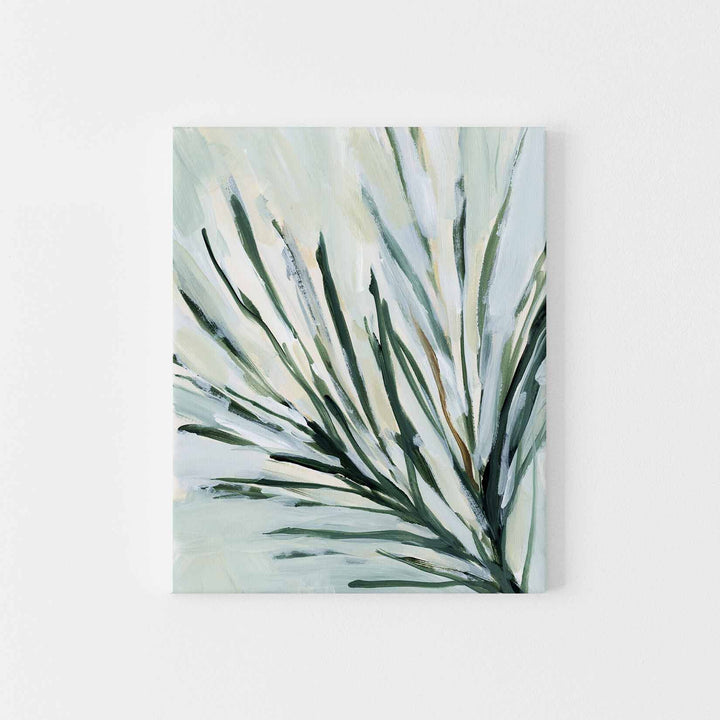 Natural Pine Branch Needles Winter Botanical Forest Wall Art Print or Canvas - Jetty Home