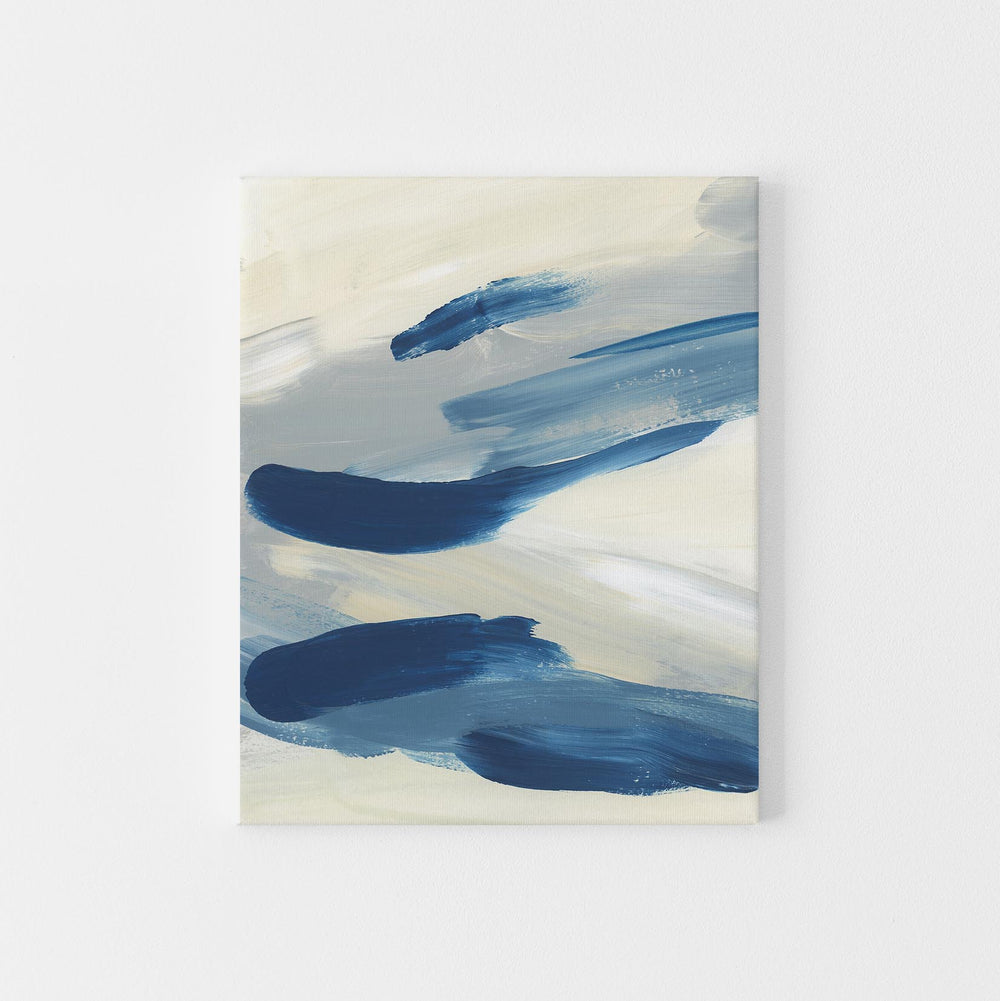Hamptons Inspired Statement Abstract Beach Painting Wall Art Print or Canvas - Jetty Home
