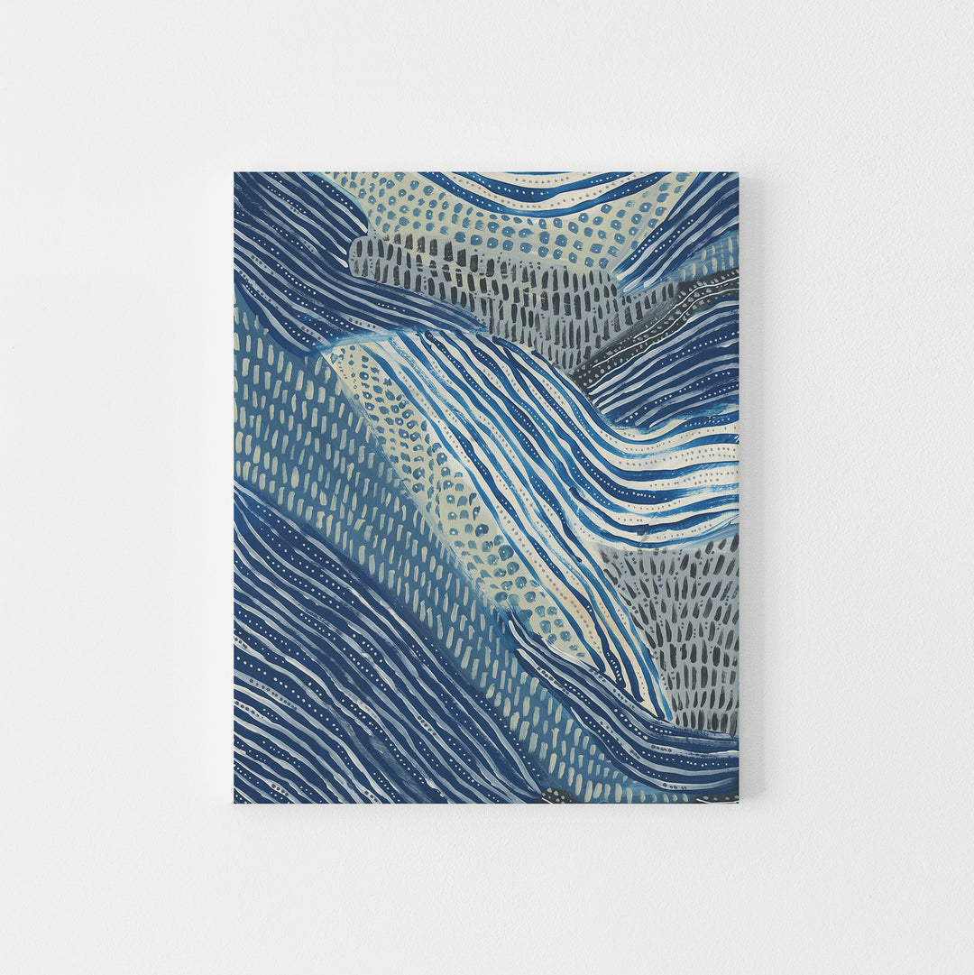 Abstract Modern Ocean Under the Sea Painting Wall Art Print or Canvas - Jetty Home