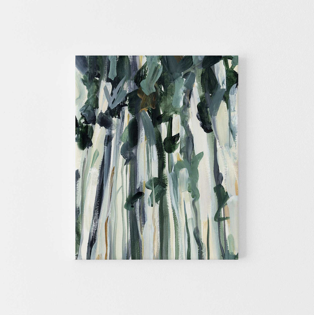Forest Tree Painting Modern Landscape Wall Art Print or Canvas - Jetty Home