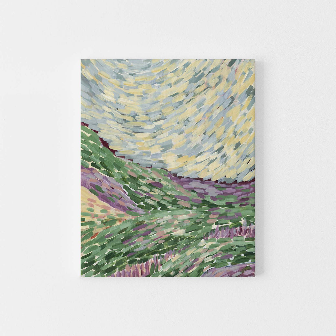 Abstract Hillside Country Painting Wall Art Print or Canvas - Jetty Home