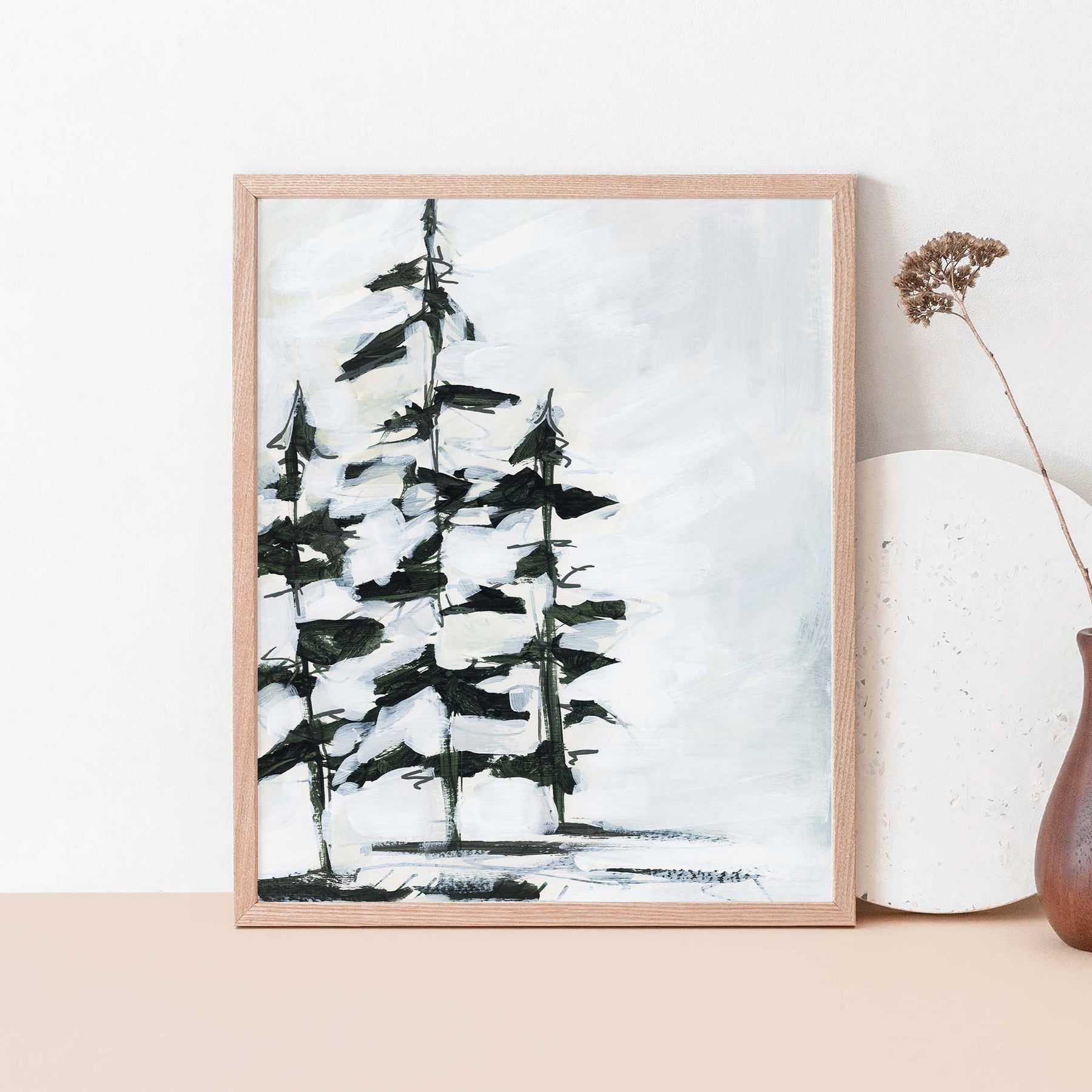 Whiteout Pines - Art Print or Canvas | Jetty Home