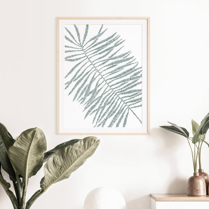 Minimalist Palm Frond  - Art Print or Canvas - Jetty Home