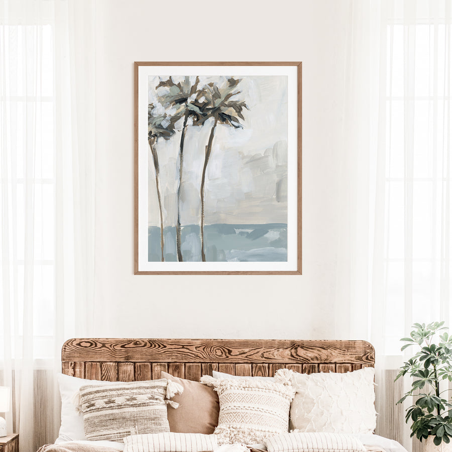 Coastal Palms - Art Print or Canvas | Jetty Home