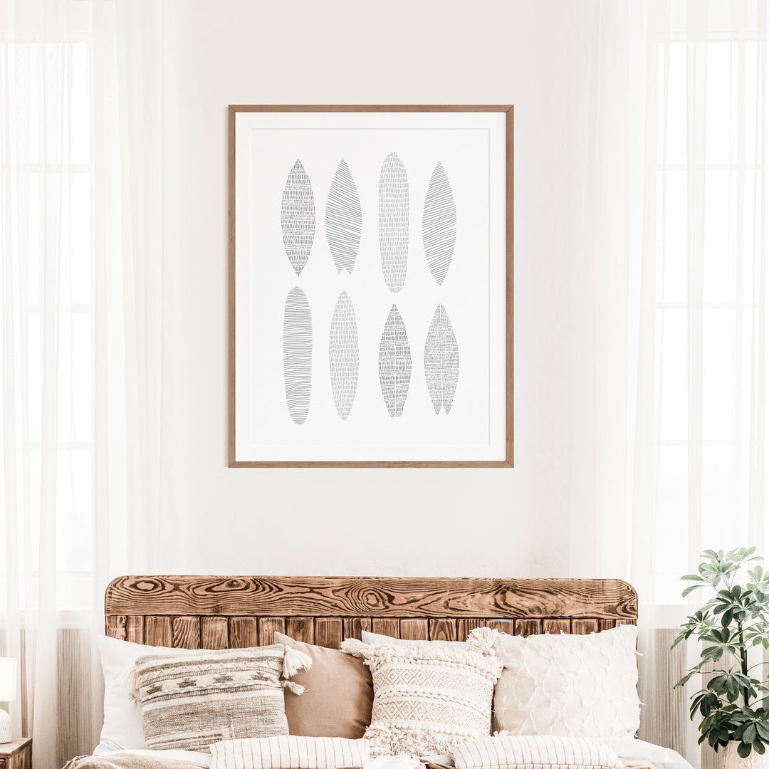 A Variety of Surfboards  - Art Print or Canvas - Jetty Home