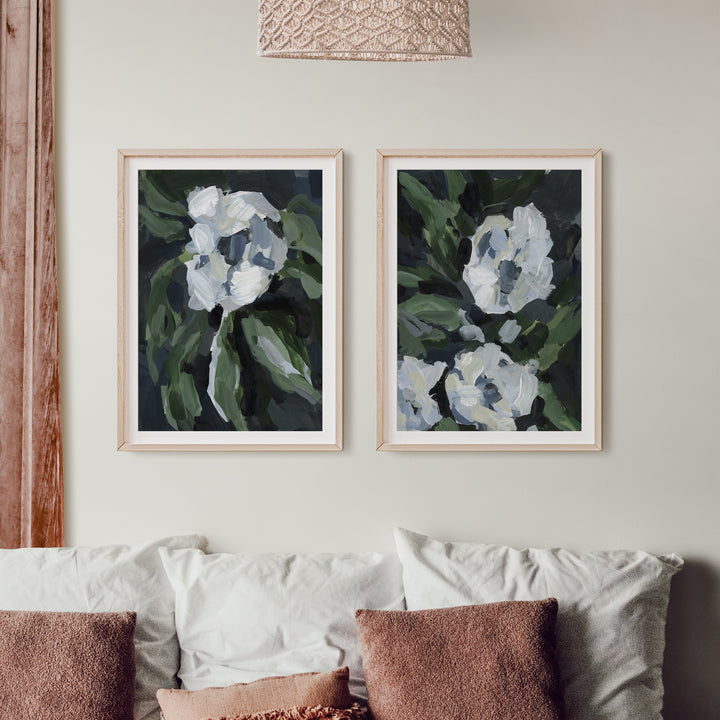 Floral Dusk - Set of 2  - Art Prints or Canvases - Jetty Home