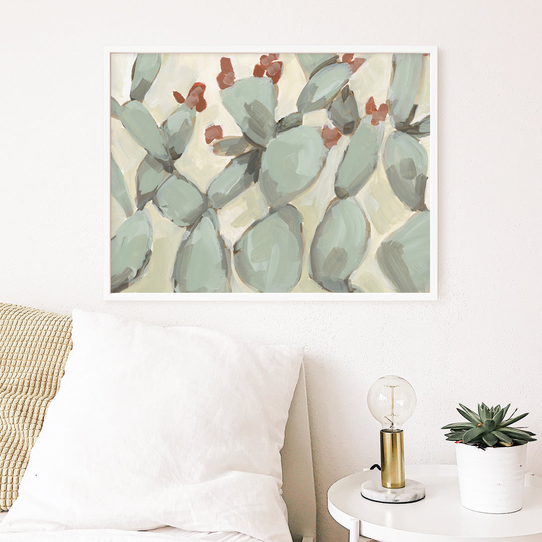 Flowering Prickly Pear Painting  - Art Print or Canvas - Jetty Home