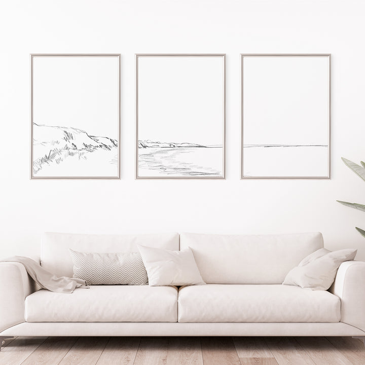 The Bluffs - Set of 3  - Art Prints or Canvases - Jetty Home