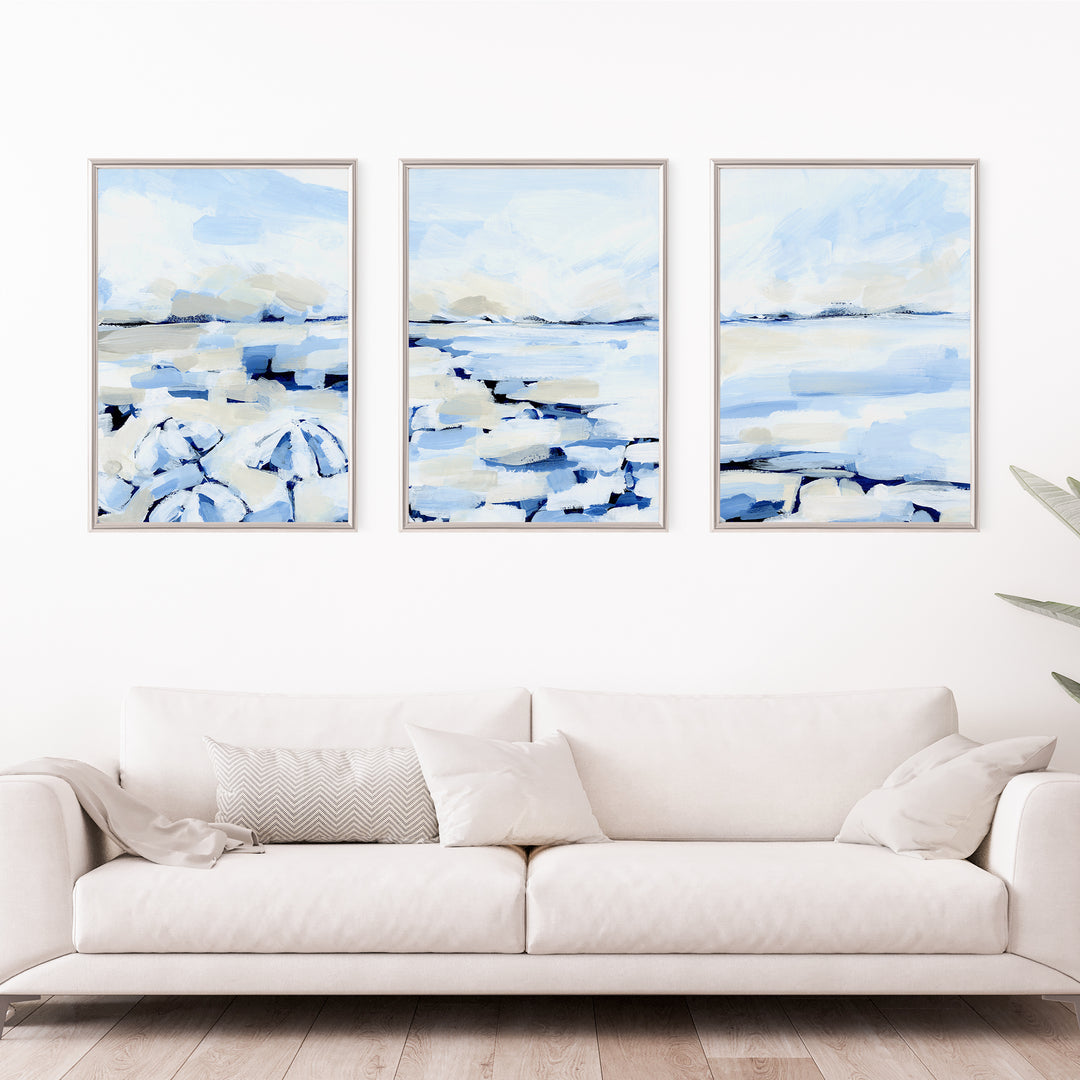 Coastal Haze - Set of 3  - Art Prints or Canvases - Jetty Home