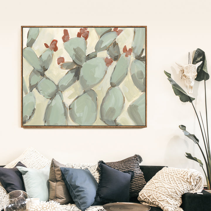 Flowering Prickly Pear Painting  - Art Print or Canvas - Jetty Home