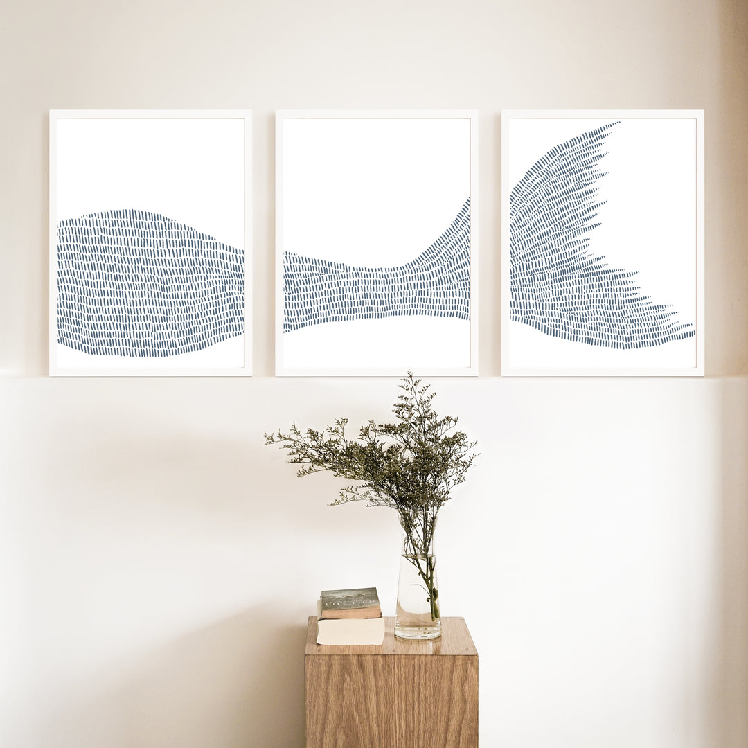 Mermaid Illustration - Set of 3  - Art Prints or Canvases - Jetty Home